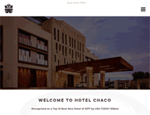 Tablet Screenshot of hotelchaco.com